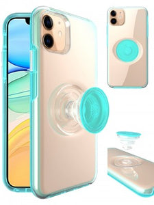 Apple IPhone 11 -Clear Soft TPU Case w/Kickstand