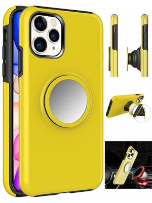 Apple IPhone 11 PRO MAX -Rubberized Magnetic Case w/Pop Kickstand