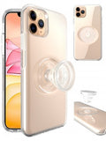 Apple IPhone 11 PRO-Clear Soft TPU Case w/Kickstand