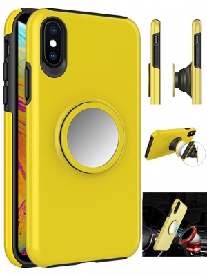 Apple Iphone X/Xs Rubberized Magnetic Case w/ Pop Kickstand