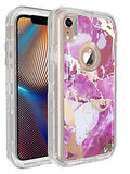 Apple IPhone XR Heavy Duty Marbleized Protective Case