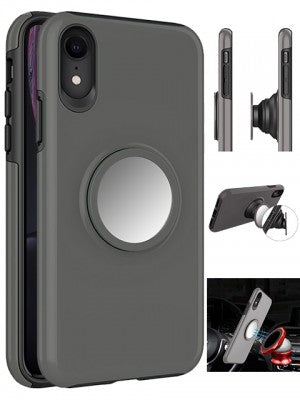 Apple IPhone Xs MAX Rubberized Magnetic Case w/Pop Kickstand