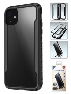 Apple IPhone 11 -Full Heavy Duty Protection Case w/ Colored Bumper