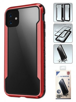 Apple IPhone 11 -Full Heavy Duty Protection Case w/ Colored Bumper