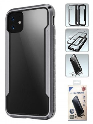 Apple IPhone 11 -Full Heavy Duty Protection Case w/ Colored Bumper