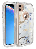 Apple IPhone 11 -Heavy Duty Marbleized Protective Case
