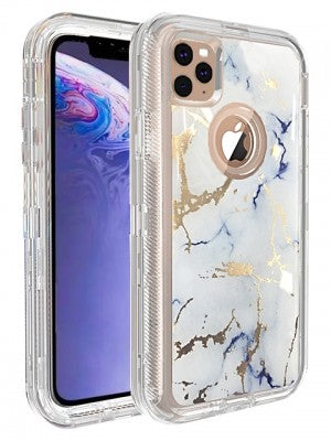 Apple IPhone 11 PRO MAX-Heavy Duty Marbleized Protective Case