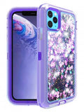 Apple IPhone 11 PRO-Heavy Duty Transparent Protective Floating Glitter Case