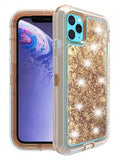 Apple IPhone 11 PRO-Heavy Duty Transparent Protective Floating Glitter Case