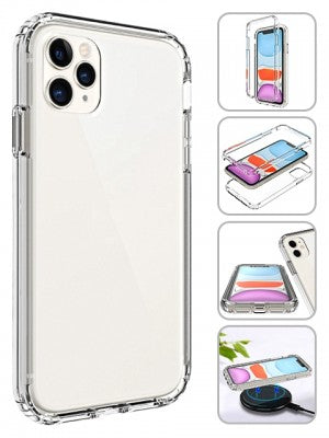 Apple IPhone 11 PRO -TPU Back Cover Case w/PC Bumper-Clear