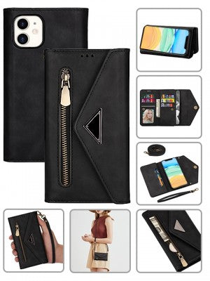 Apple IPhone 11 -2 In 1 Leather Wallet Case w/7 Credit Card Slots