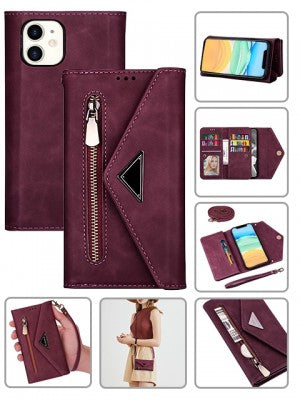 Apple IPhone 11 -2 In 1 Leather Wallet Case w/7 Credit Card Slots