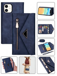 Apple IPhone 11 -2 In 1 Leather Wallet Case w/7 Credit Card Slots