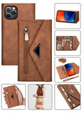 Apple iPhone 12 PRO MAX -2 IN 1 Leather Wallet Case w/7 Credit Card Slots