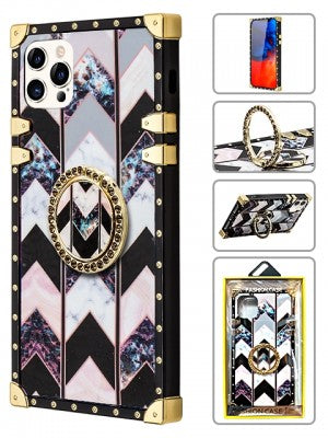 Apple IPhone 12 PRO MAX- TPU Luxury Fashion Case w/Kickstand