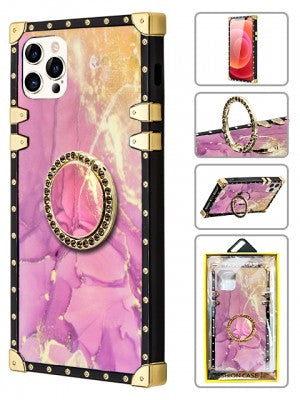 Apple IPhone 12 PRO MAX- TPU Luxury Fashion Case w/Kickstand