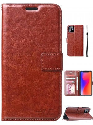 Apple IPhone 11 PRO-Leather Wallet w/Card Slots