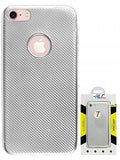 Apple IPhone 8/7/6 -Carbon Fiber Anti-Slip Soft Cover