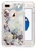 Apple IPhone 8/7/6 PLUS -Marbleized Heavy Duty Protective Case