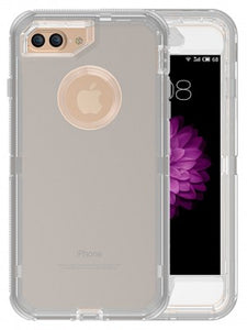 Apple IPhone 8/7/6 PLUS -Full Protection Transparent Case-Solid