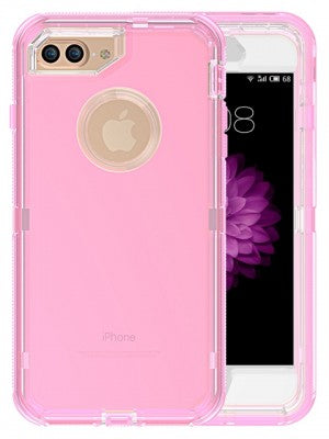 Apple IPhone 8/7/6 PLUS -Full Protection Transparent Case-Solid