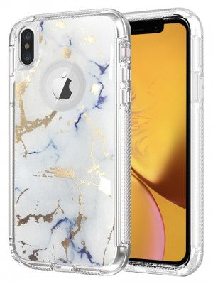 Apple IPhone X/Xs Heavy Duty Marbleized Protective Case