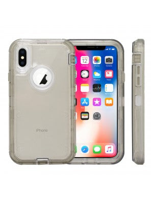 Apple IPhone X/Xs Heavy Duty Full Protection Transparent Case-Solid