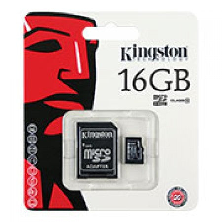 Kingston 16GB Memory Card w/SD Card Adapter