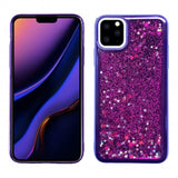 Apple IPhone 11 PRO-Liquid Glitter & Stars-Chrome Case