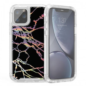 Apple IPhone 11 PRO MAX -Conformity Heavy Duty Holographic Marble Case