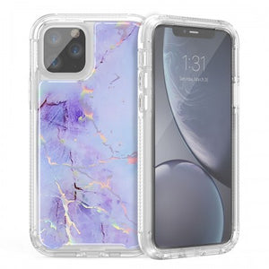 Apple IPhone 11 PRO -Conformity Heavy Duty Holographic Marble Case