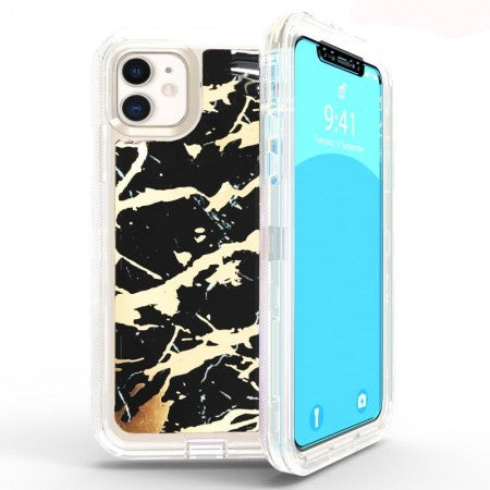 Apple IPhone 11 -Heavy Duty Marbleized Protective Case