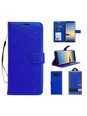 Samsung-Galaxy NOTE 8-Leather Wallet Case w/Credit Card Slots
