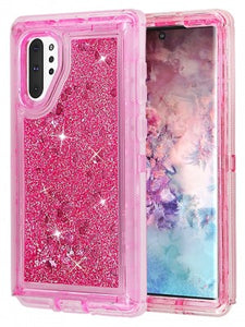 Samsung-Galaxy NOTE 10 PLUS/PRO-Heavy Duty Transparent Protective Floating Glitter Case