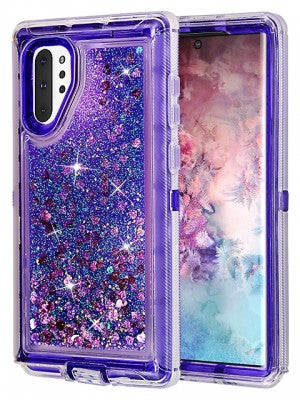 Samsung-Galaxy NOTE 10 PLUS/PRO-Heavy Duty Transparent Protective Floating Glitter Case