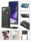 Samsung-Galaxy Note 20-Leather Case w/cc Slot & Wristlet