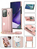Samsung-Galaxy Note 20-Leather Case w/cc Slot & Wristlet