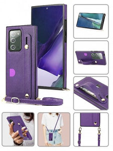 Samsung-Galaxy Note 20-Leather Case w/cc Slot & Wristlet