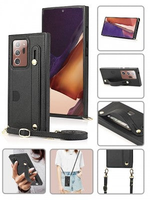 Samsung-Galaxy Note 20 ULTRA-Leather Case w/cc Slot & Wristlet