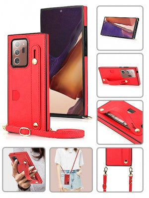Samsung-Galaxy Note 20 ULTRA-Leather Case w/cc Slot & Wristlet