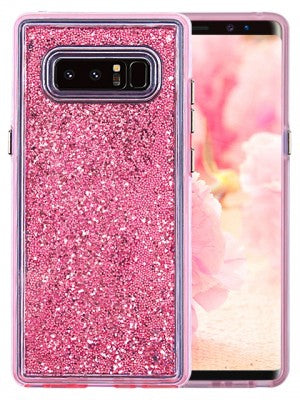 Samsung-Galaxy NOTE 8-Floating Glitter Star Case
