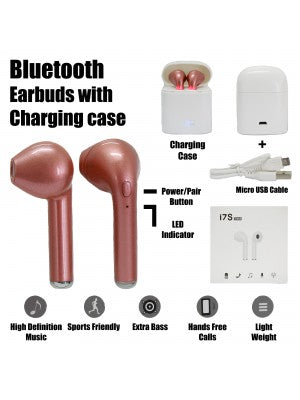 Wireless Twin Bluetooth Earphones w/Charging Case