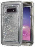 Samsung-Galaxy S10e-Transparent Heavy Duty Liquid Glitter Case
