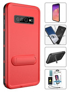 Samsung-Galaxy S10-Red Pepper Waterproof Cases w/Kickstand