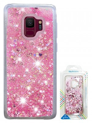 Samsung-Galaxy S9-Floating Heats/Stars Glitter Cases