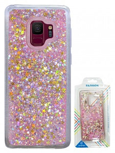 Samsung-Galaxy S9-Floating Heats/Stars Glitter Cases