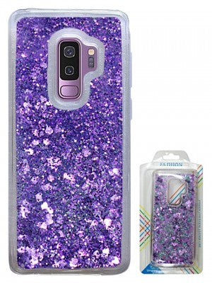 Samsung-Galaxy S9 PLUS-Floating Heart/Star Glitter Cases