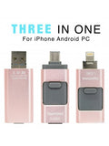 3 in 1 (Type C, Lightning, & USB 3.0 Flash Drive) For Apple, Androids, & Computers-32GB