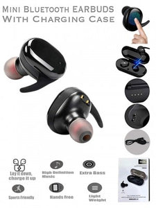 Bluetooth wireless earbuds Auto Pairing w/Built In Mic & Charging Case