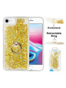 Apple IPhone 8/7/6/ SE(2020)- Floating Glitter Star Ring Phone Case